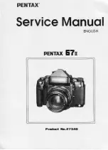 Preview for 1 page of Pentax 67II Service Manual