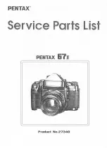 Preview for 72 page of Pentax 67II Service Manual