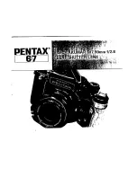 Preview for 1 page of Pentax 6x7 90mm f/2.8 Leaf Shutter Lens Operating Manual