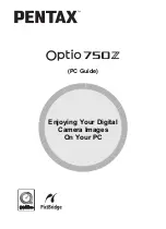 Pentax 750Z - Optio Digital Camera User Manual preview