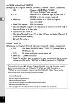 Preview for 8 page of Pentax 750Z - Optio Digital Camera User Manual