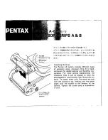 Pentax Accessory Grips A & B Manual preview