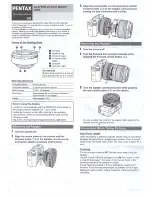 Pentax ADAPTER Q FOR K MOUNT Operating Manual предпросмотр