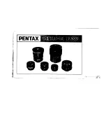 Pentax Auto 110 Lenses User Manual preview