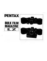 Preview for 1 page of Pentax Bulk Film Magazine LX Manual