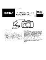 Pentax Cable Switch A Operating Manual предпросмотр