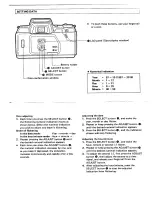 Предварительный просмотр 3 страницы Pentax Data Back FB Operating Manual