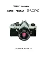 Preview for 1 page of Pentax Data MX Service Manual