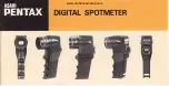 Pentax digital spotmeter Manual предпросмотр