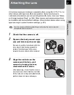 Предварительный просмотр 39 страницы Pentax DL - 6.1MP Digital SLR Camera Operating Manual