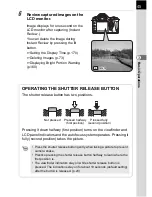 Предварительный просмотр 47 страницы Pentax DL - 6.1MP Digital SLR Camera Operating Manual