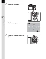 Предварительный просмотр 58 страницы Pentax DL - 6.1MP Digital SLR Camera Operating Manual