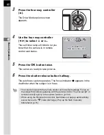 Предварительный просмотр 62 страницы Pentax DL - 6.1MP Digital SLR Camera Operating Manual