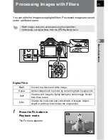 Предварительный просмотр 73 страницы Pentax DL - 6.1MP Digital SLR Camera Operating Manual