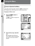 Предварительный просмотр 98 страницы Pentax DL - 6.1MP Digital SLR Camera Operating Manual