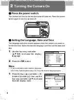 Preview for 4 page of Pentax E30 - Optio Digital Camera Quick Start Manual