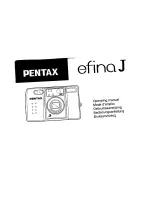 Pentax efina J Operating Manual preview