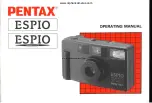 Preview for 1 page of Pentax Espio Operating Manual