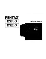 Pentax Espio Operation Manual preview