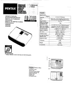 Preview for 1 page of Pentax FB Zoom User Manual