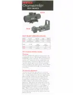 Preview for 1 page of Pentax Gameseeker Dot Sights RD10 Manual