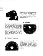 Предварительный просмотр 5 страницы Pentax Honeywell 1/21 Degree Spotmeter Operating Manual