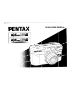 Preview for 1 page of Pentax IQzoom - IQezy 38-70mm Zoom Operating Instructions Manual