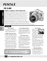 Предварительный просмотр 3 страницы Pentax *ist Date Brochure & Specs