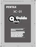 Pentax K-01 Quick Manual preview