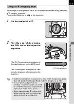 Предварительный просмотр 141 страницы Pentax K 100D Super Operating Manual