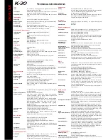 Preview for 2 page of Pentax K-30 Specifications