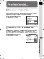 Предварительный просмотр 265 страницы Pentax K-X (Spanish) Manual De Instrucciones