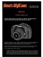 Pentax K10D - Digital Camera SLR Brochure & Specs preview