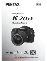 Preview for 1 page of Pentax K20D - Digital Camera SLR Operating Manual