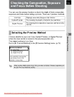 Preview for 115 page of Pentax K20D - Digital Camera SLR Operating Manual