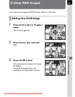 Preview for 199 page of Pentax K20D - Digital Camera SLR Operating Manual