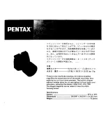 Preview for 1 page of Pentax Magnifier F User Manual