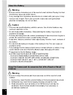 Preview for 6 page of Pentax Operating Manual Operating Manual