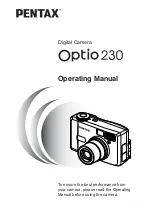 Preview for 1 page of Pentax Optio 230 Operating Manual