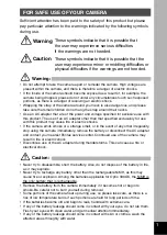 Preview for 3 page of Pentax Optio 330 GS Operating Manual