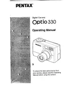 Preview for 1 page of Pentax Optio 330 Operating Manual