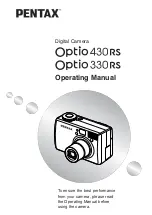 Pentax Optio 330RS Operating Manual preview