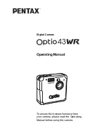 Preview for 1 page of Pentax Optio 43WR Operating Manual