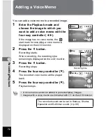 Preview for 76 page of Pentax Optio 43WR Operating Manual