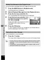 Preview for 78 page of Pentax Optio 43WR Operating Manual