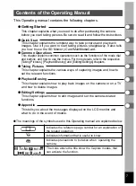 Preview for 9 page of Pentax Optio 450 Operating Manual