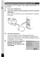 Preview for 14 page of Pentax Optio 555 Connection Manual