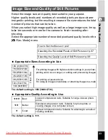 Preview for 25 page of Pentax Optio A30 Operating Manual