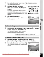 Preview for 63 page of Pentax Optio A30 Operating Manual