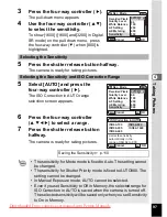 Preview for 99 page of Pentax Optio A30 Operating Manual